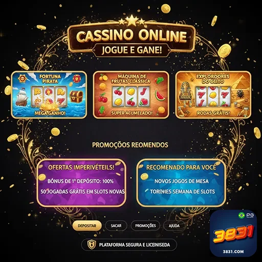 Jogador recebendo bônus no cassino online com jogos de slots